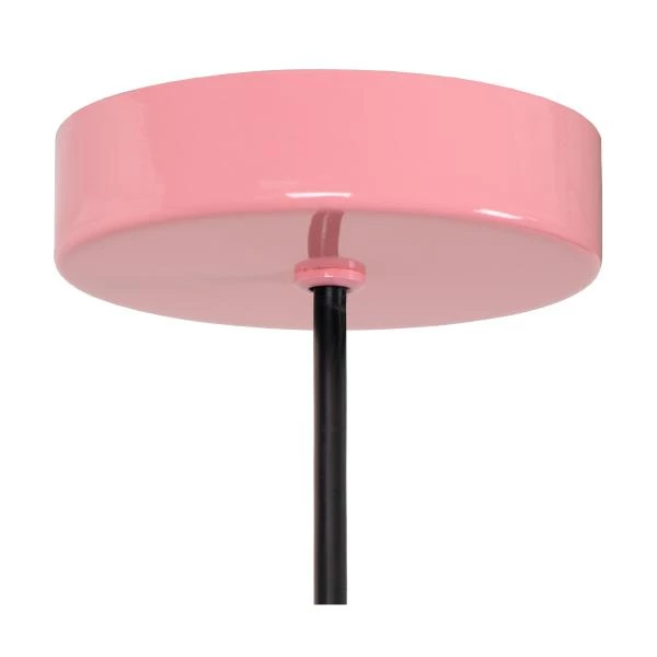 Lucide MACARONS - Hanglamp - Ø 24,5 cm - 1xE27 - Roze - detail 3